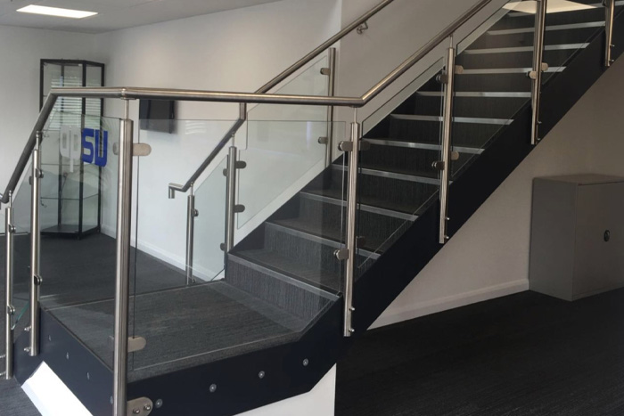 Glass Staircases & Stainless Steel