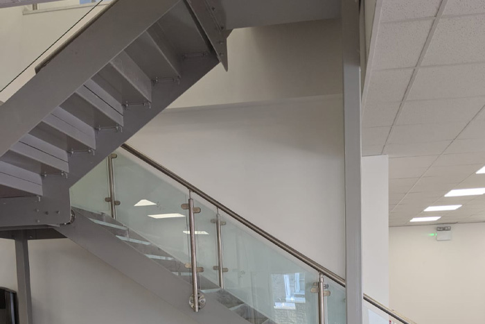 Glass Staircases & Stainless Steel